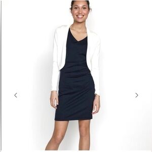 Kaffe White Astrid Bolero Cardigan Size Medium